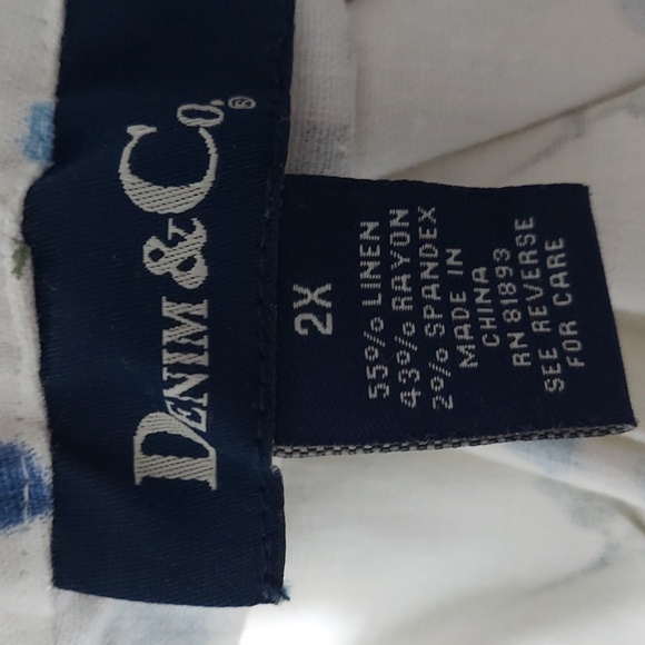 Denim & Co Capri 2x with QVC tag invw 269 - Picture 8 of 8